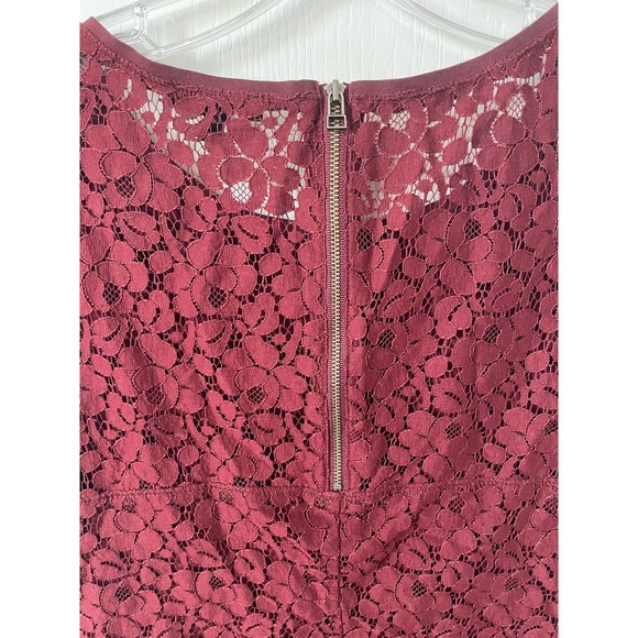 Aritzia Talula Oji Lace Dress Burgundy Medium - Picture 4 of 6
